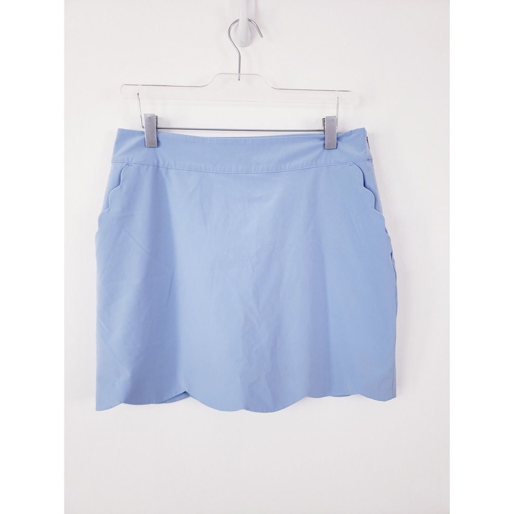 Vineyard Vines 17" Scallop Performance Golf Skort Skirt Blue Womens Size 8